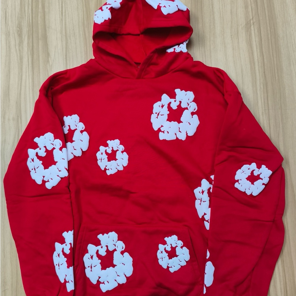 Red Denim Tear hoodie Size M